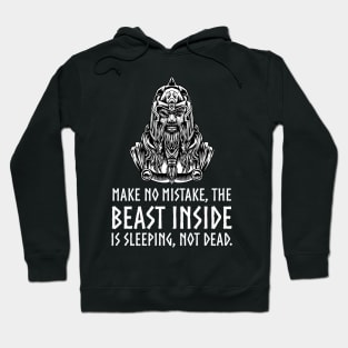 Motivational Viking Mythology - The Beast Inside - God Odin Hoodie